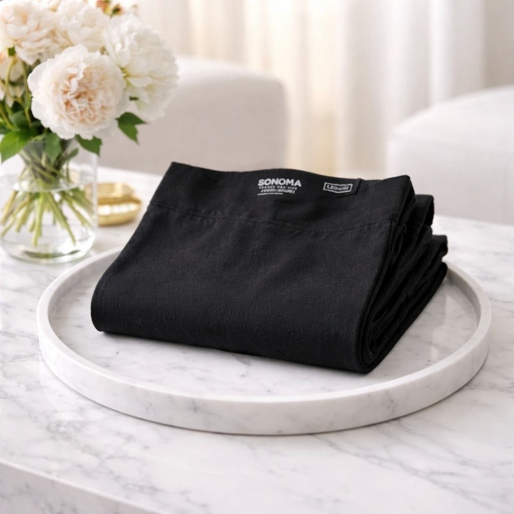 Sonoma Classic Black Leggings 16" Waist 10"Rise 32" Inseam